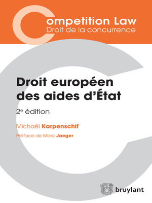 cover image of Droit européen des aides d'État
